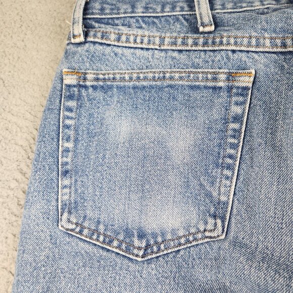 VTG Rustler Jeans Mens 36x32 Y2K Regular Straight Natural Distress WALLET FADE - Picture 10 of 11